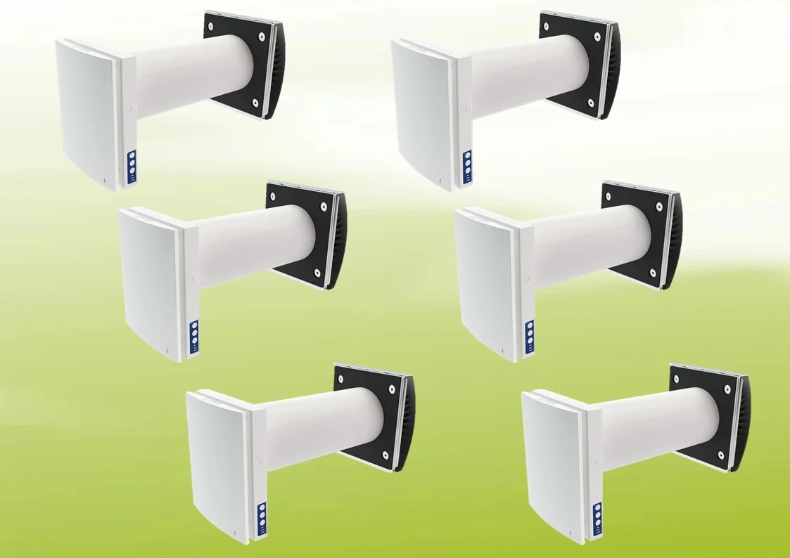 6x Blauberg Vento Expert DUO A30-1 S10 Pro Kit de ventilation