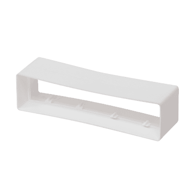 Helios FV - Raccord pour gaine plate, plastique blanc - 00625