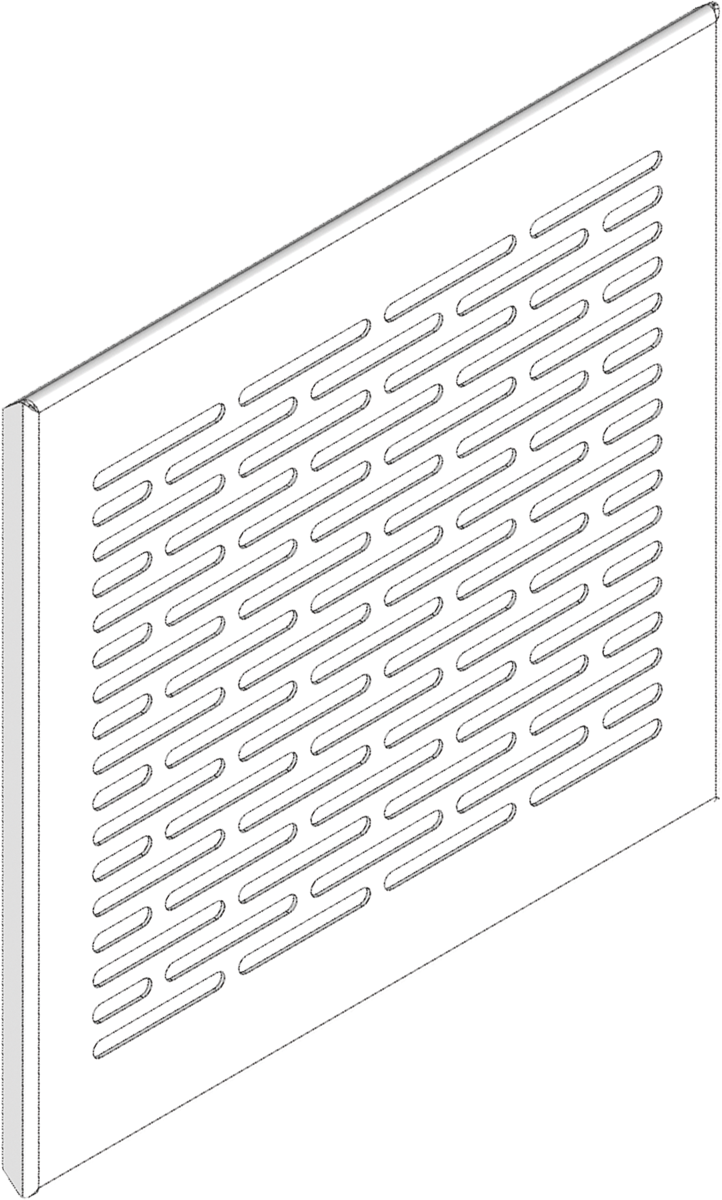 Cache d'entrée et de sortie d'air (Flat-Design) Plastique, blanc - Viessmann